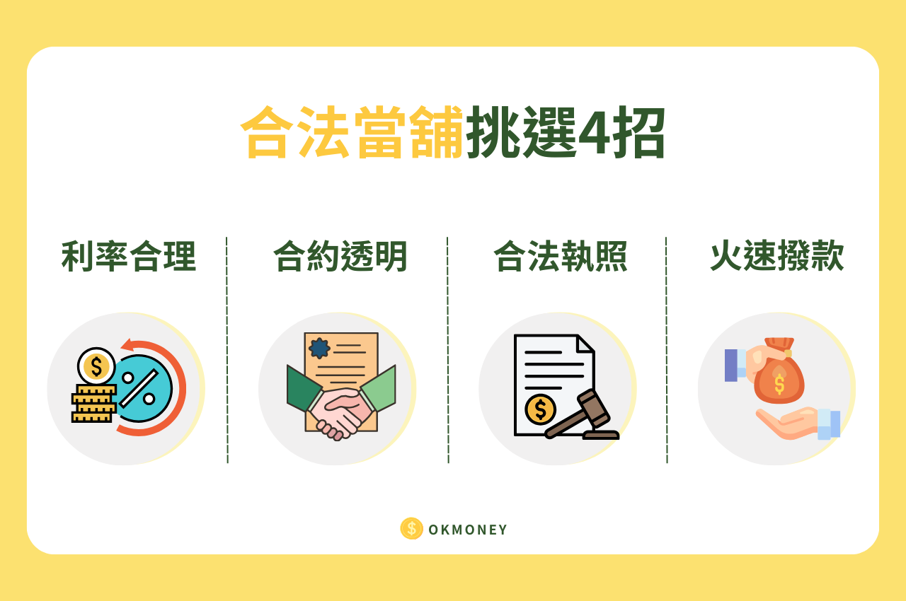 合法當舖挑選4招，避開不合理汽車借款利息